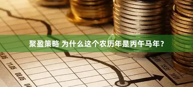 聚盈策略 为什么这个农历年是丙午马年？